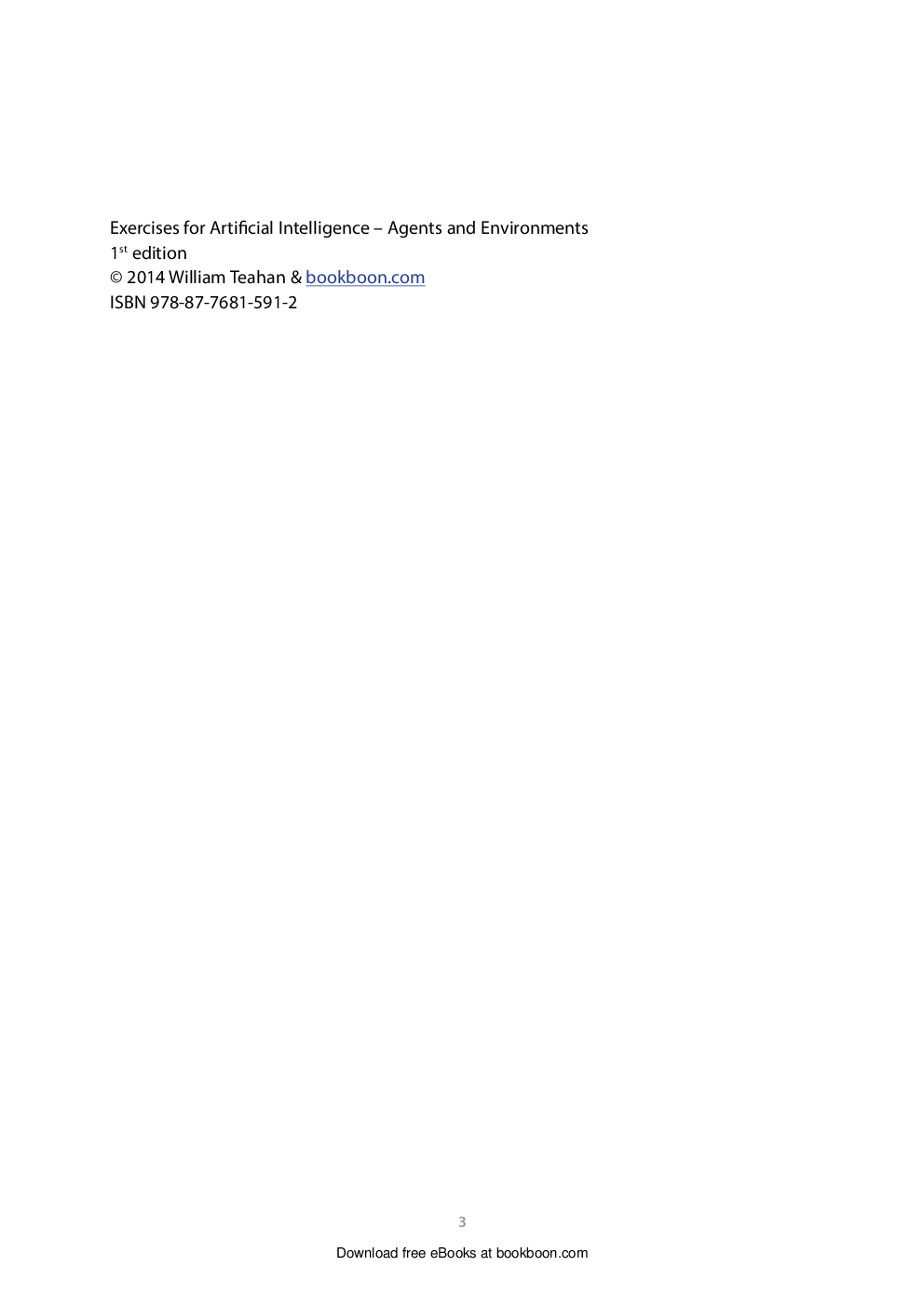 Artificial Intelligence Exercises I - Page 3