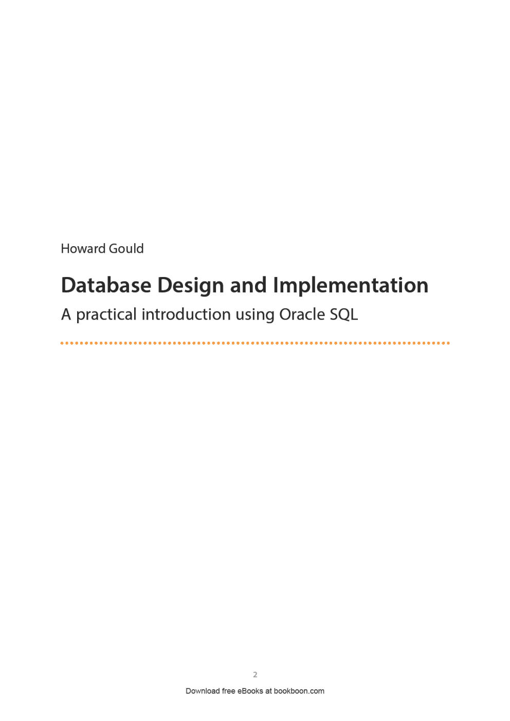 Database Design And Implementation - Page 2