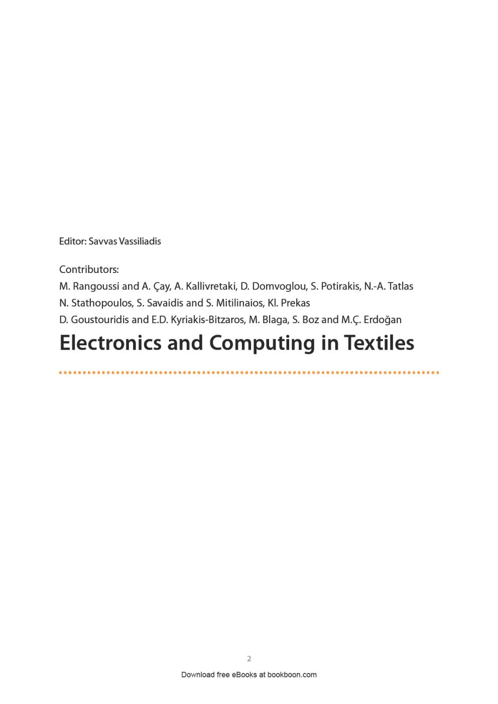 Electronics And Computing In Textiles - Page 2