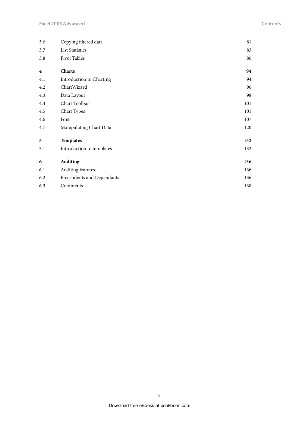 Excel 2003 Advanced - Page 5