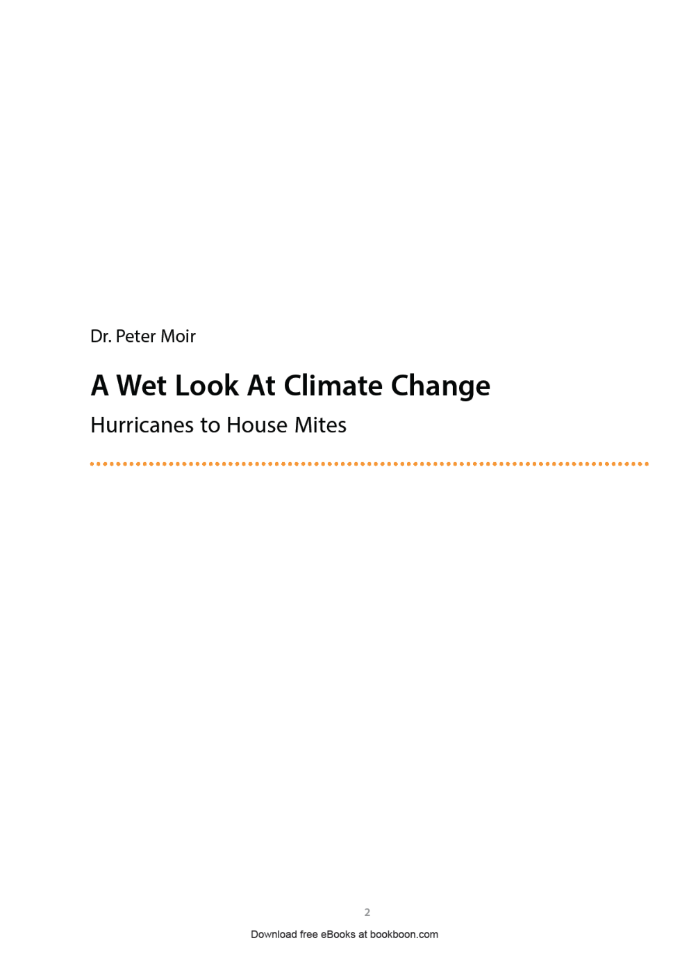 A Wet Look At Climate Change - Page 2