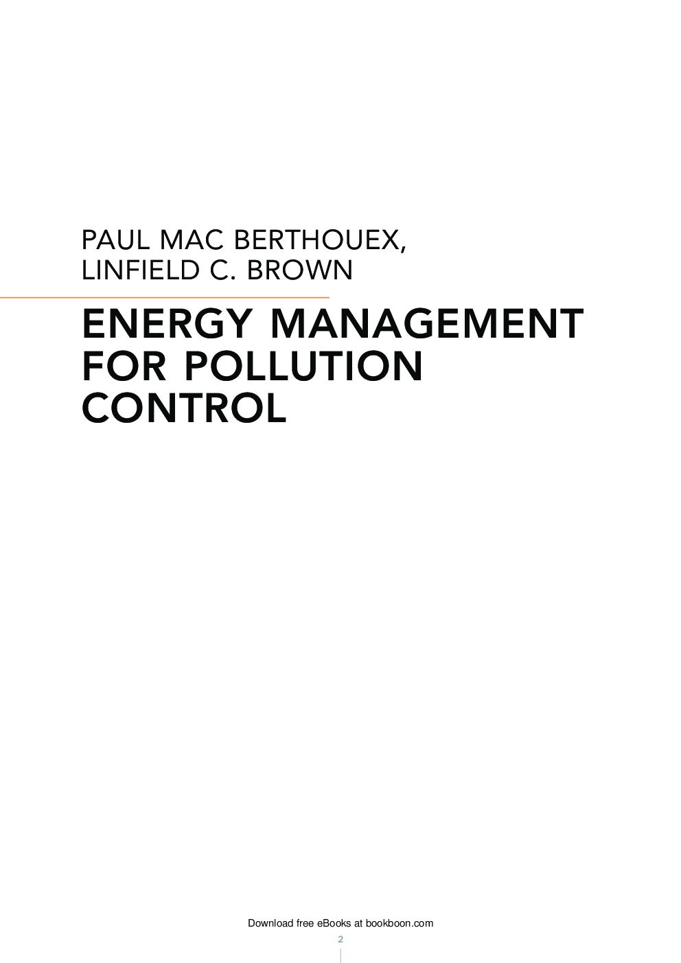 Energy Management For Pollution Control - Page 2