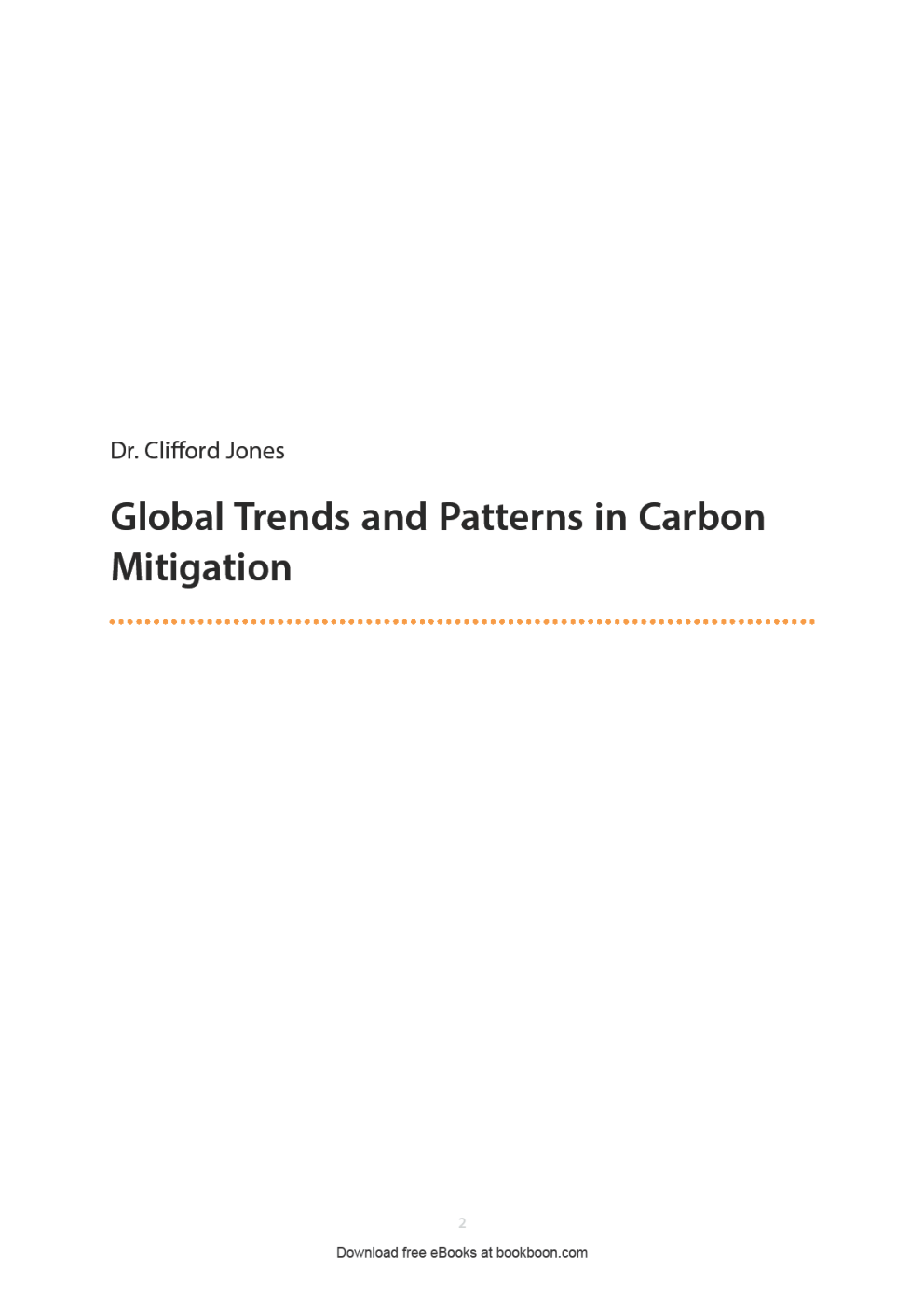 Global Trends And Patterns In Carbon Mitigation - Page 2