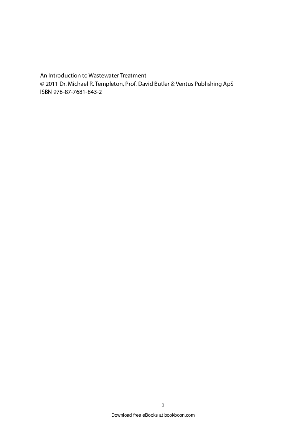 Introduction To Wastewater Treatment - Page 3