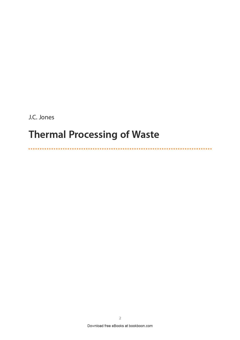Thermal Processing Of Waste - Page 2