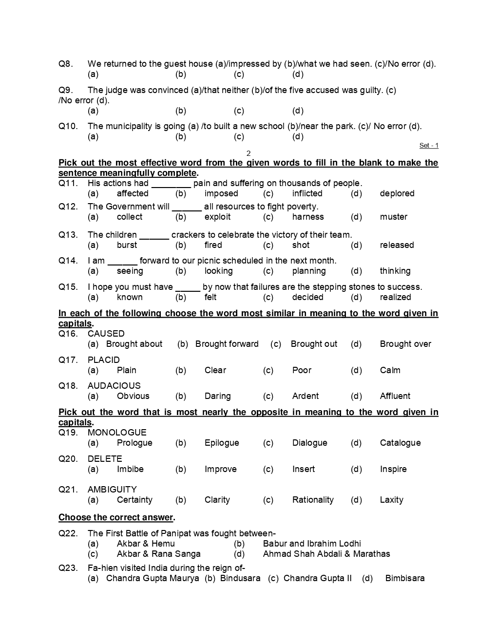 AFCAT Previous Year Solved Paper 2011-2015 - Page 4