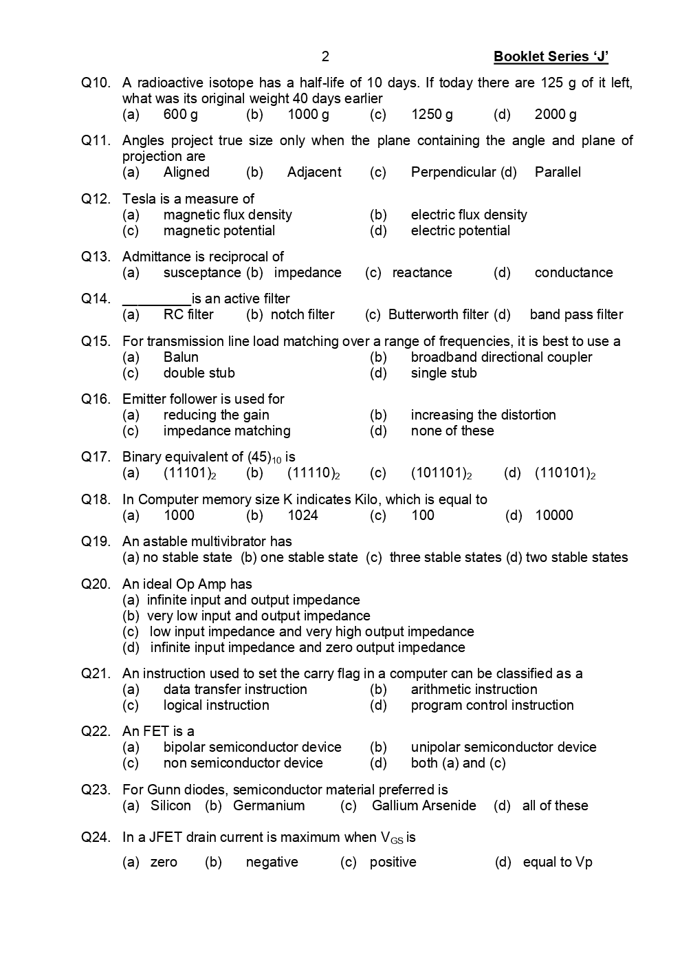 EKT E & EC Question Paper With Answer Paper-1 - Page 3