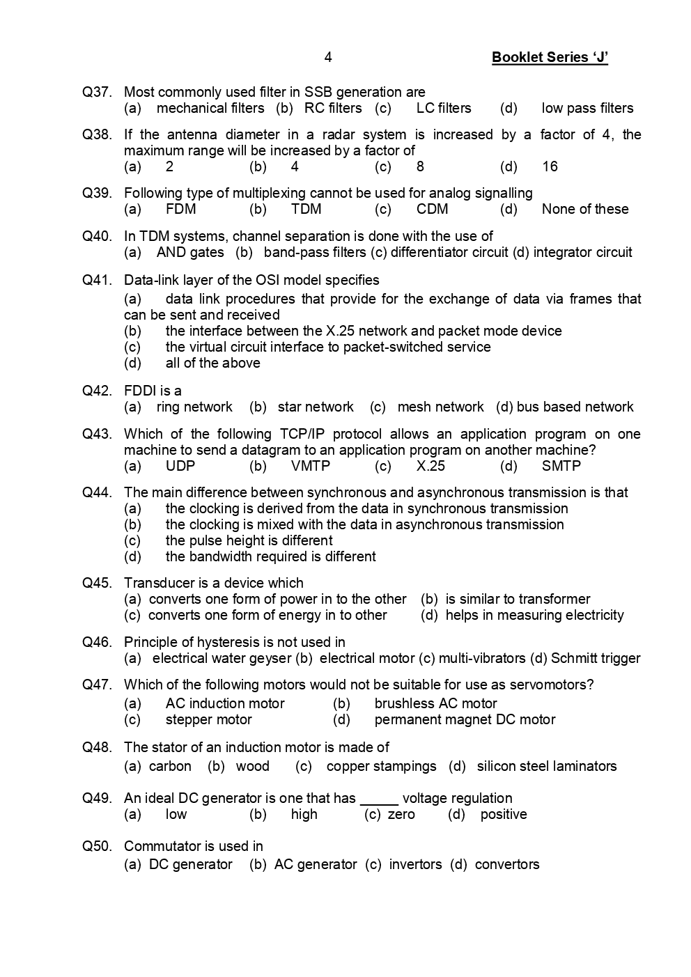 EKT E & EC Question Paper With Answer Paper-1 - Page 5