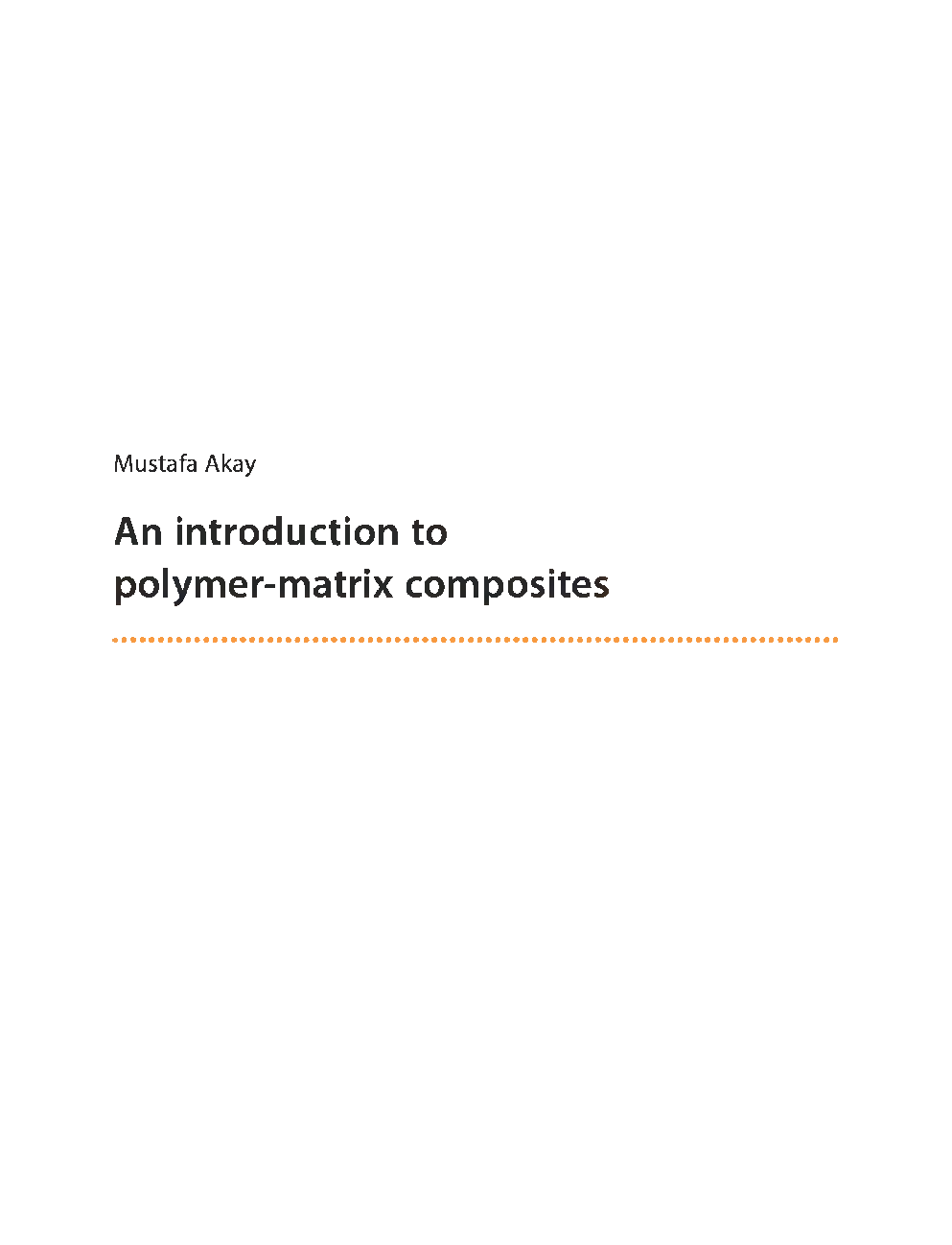 An Introduction To Polymer-Matrix Composites - Page 2