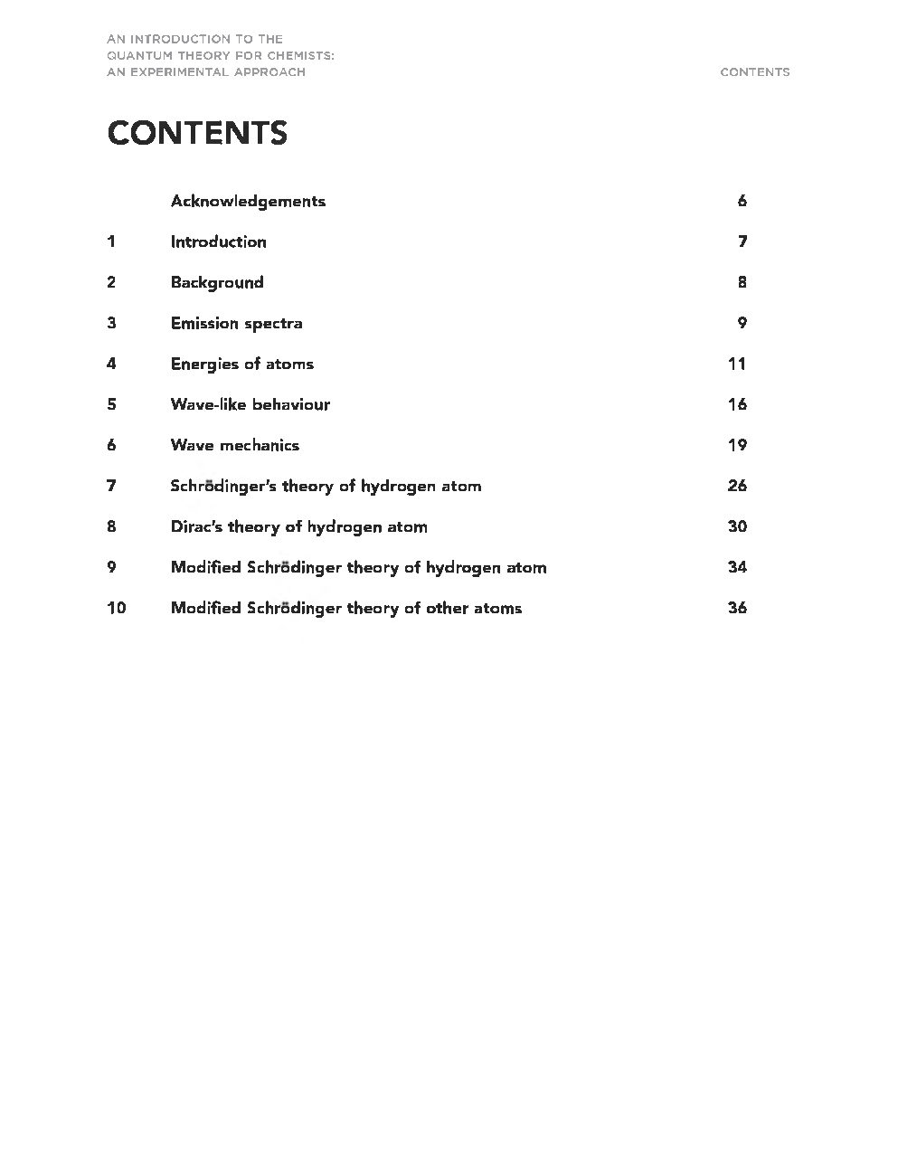 An Introduction To The Quantum Theory For Chemists - Page 3