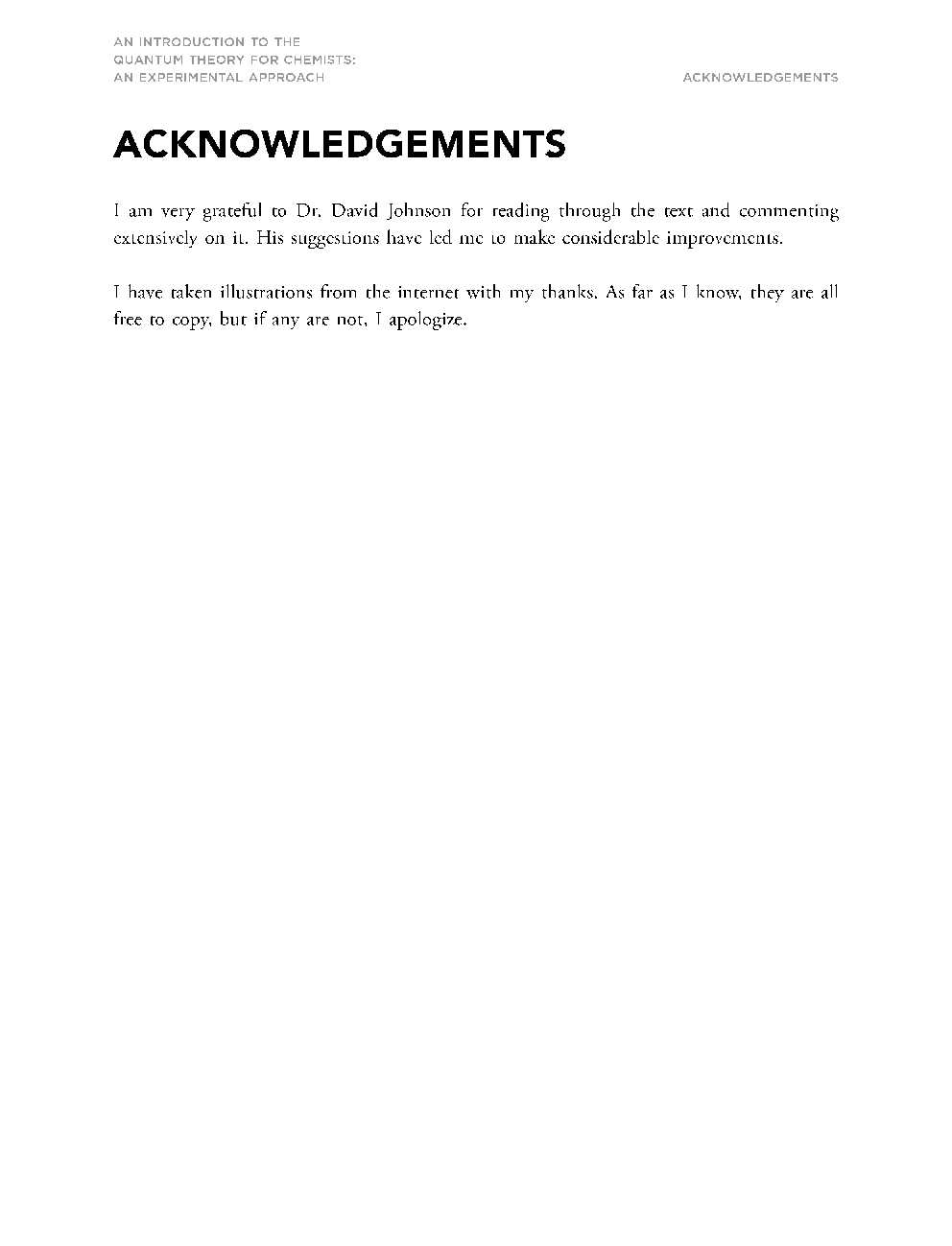 An Introduction To The Quantum Theory For Chemists - Page 5