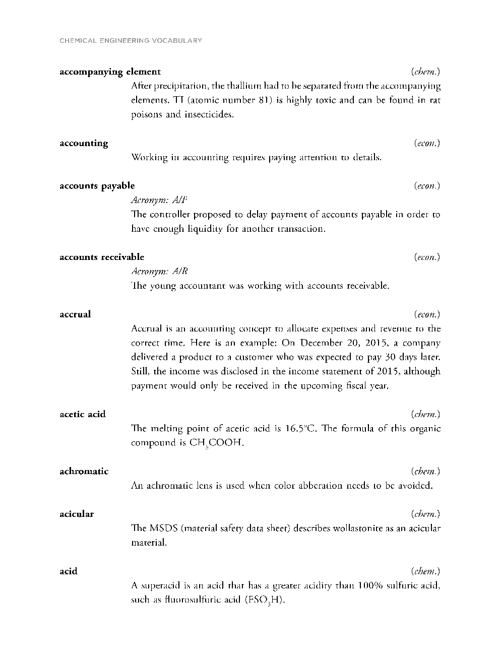 Chemical Engineering Vocabulary - Page 4