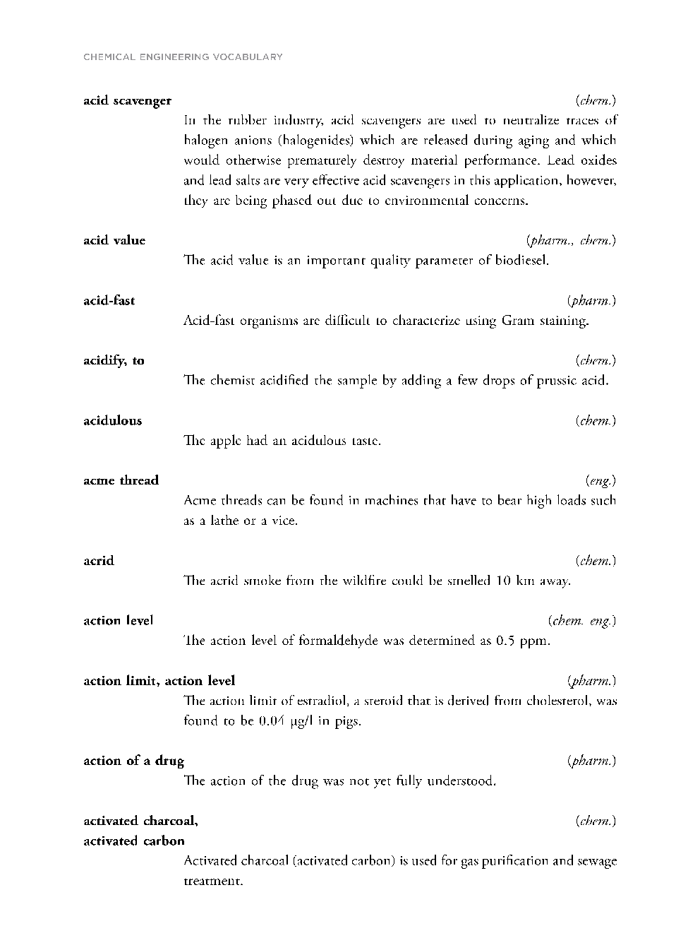 Chemical Engineering Vocabulary - Page 5