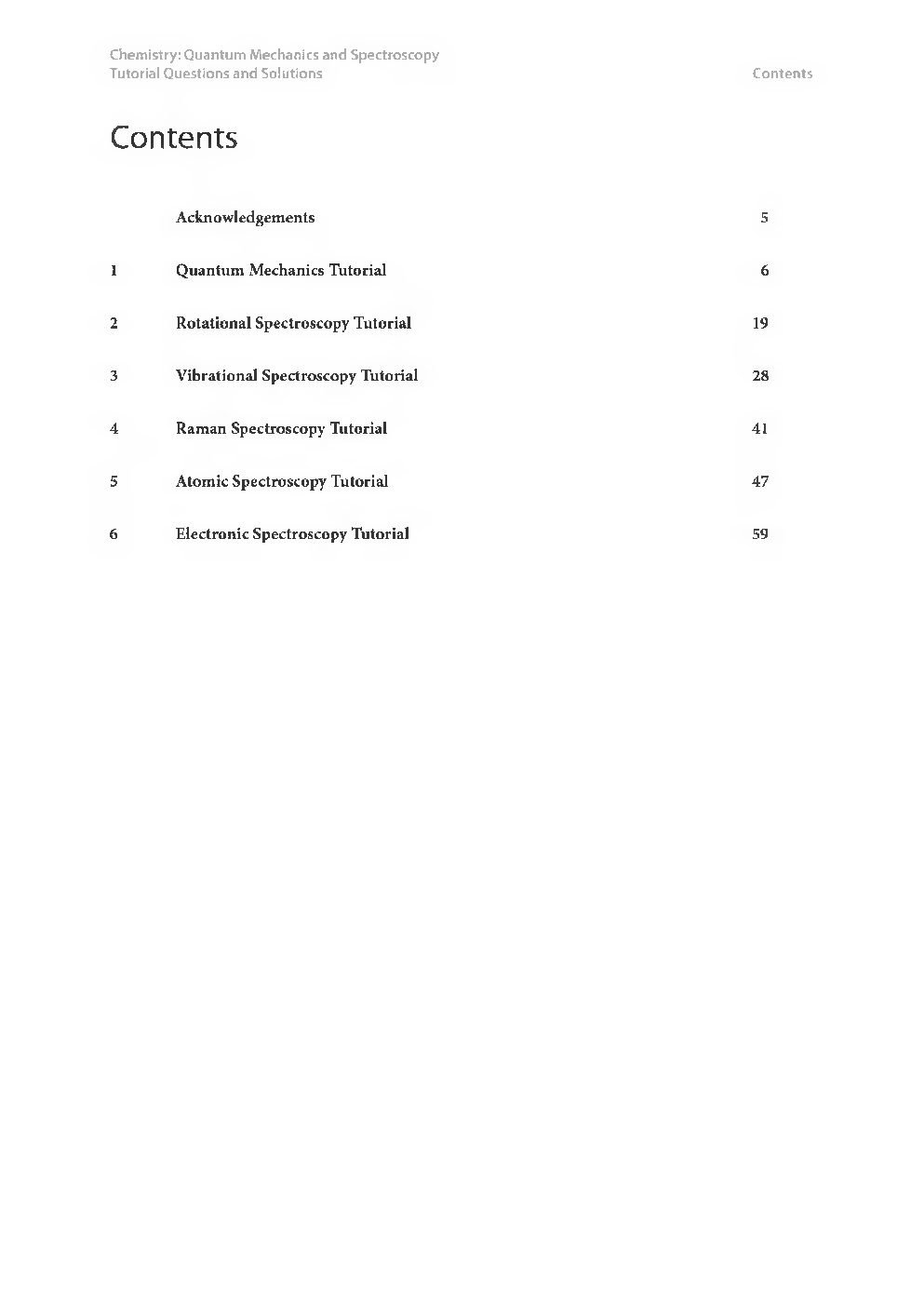 Chemistry Quantum Mechanics And Spectroscopy II - Page 3