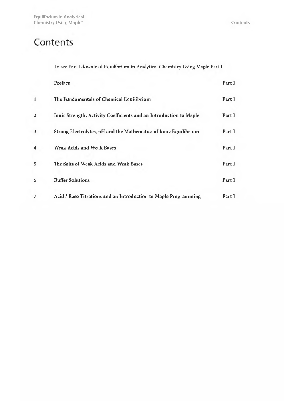 Equilibrium In Analytical Chemistry Using Maple - Page 3