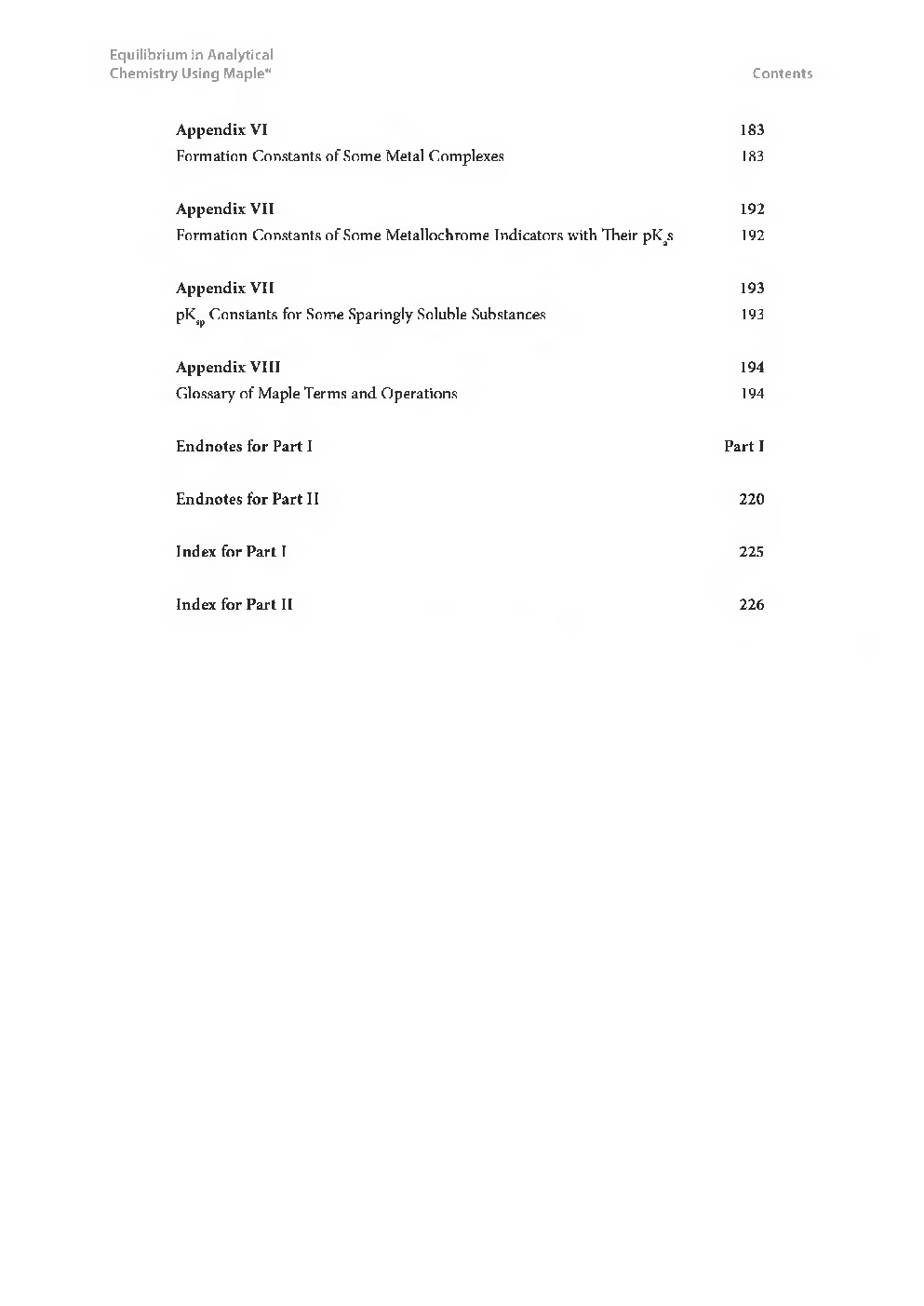 Equilibrium In Analytical Chemistry Using Maple - Page 5
