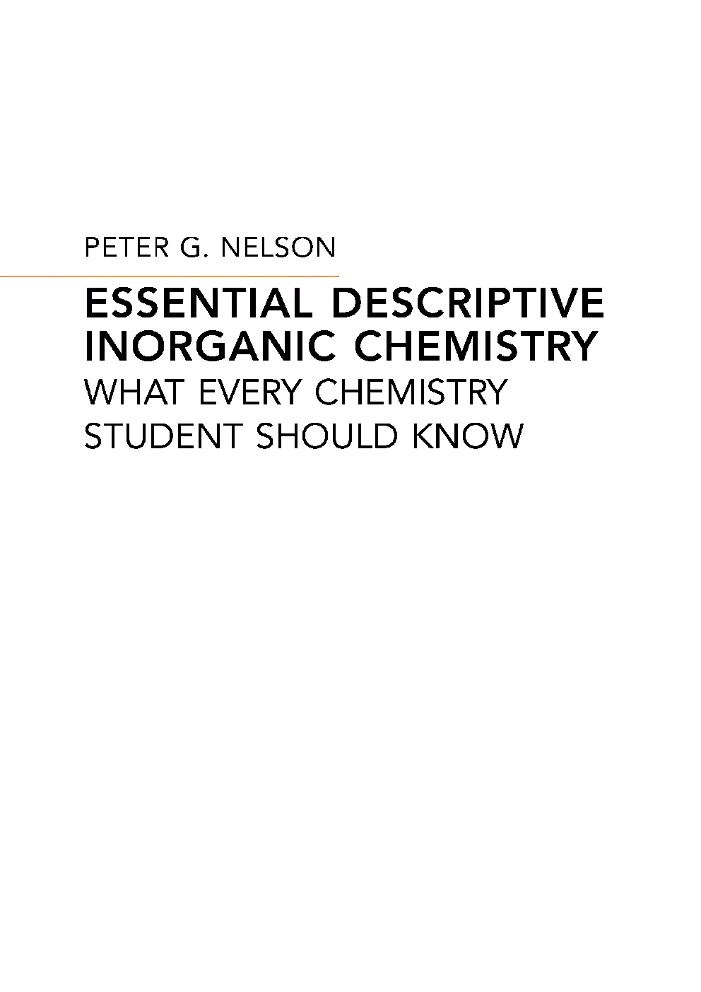 Essential Descriptive Inorganic Chemistry - Page 2