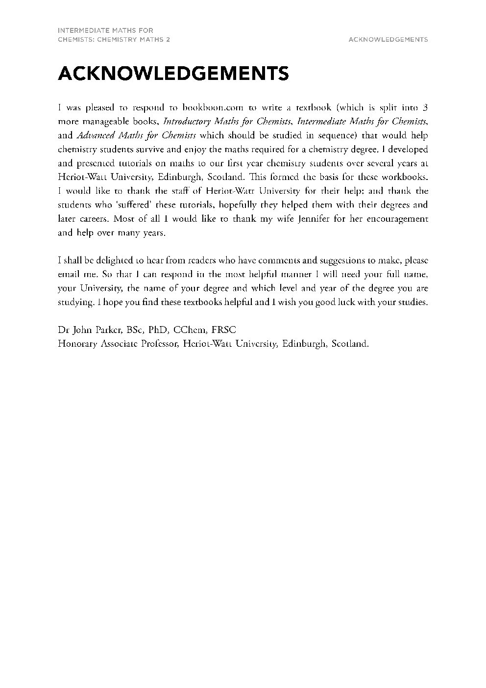 Intermediate Maths For Chemists - Page 5