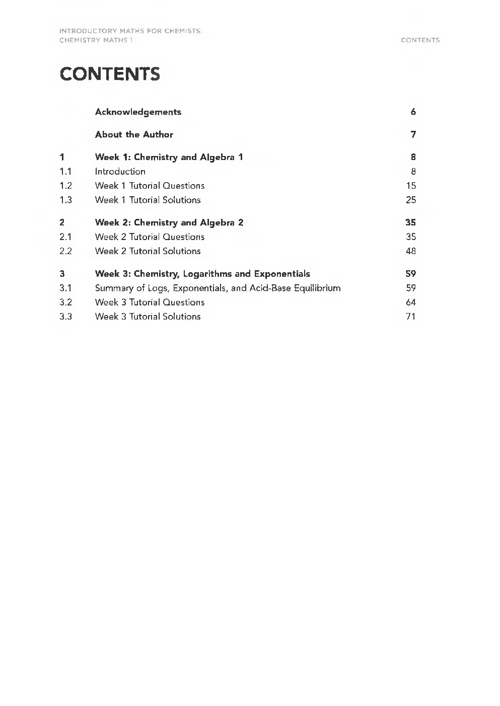 Introductory Maths For Chemists - Page 3