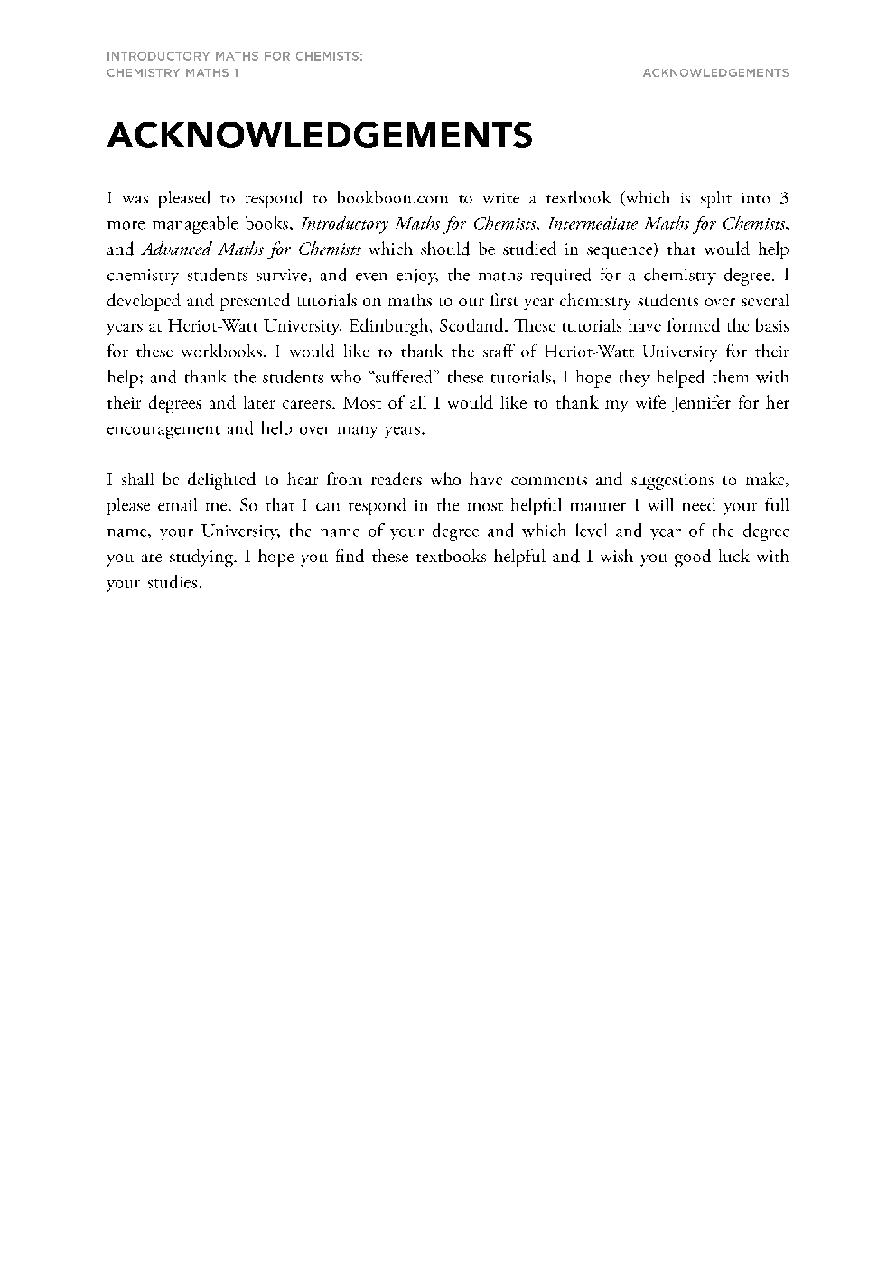 Introductory Maths For Chemists - Page 5
