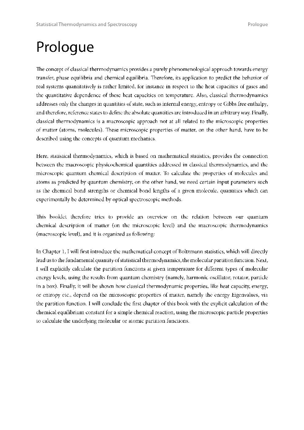 Statistical Thermodynamics And Spectroscopy - Page 5
