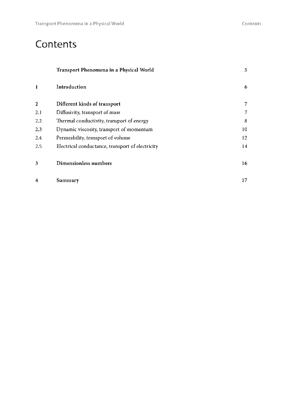 Transport Phenomena In A Physical World - Page 3