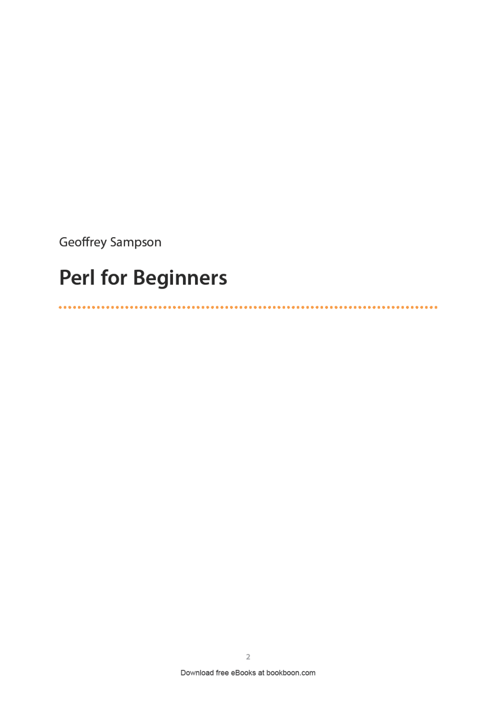 Perl For Begineers - Page 2