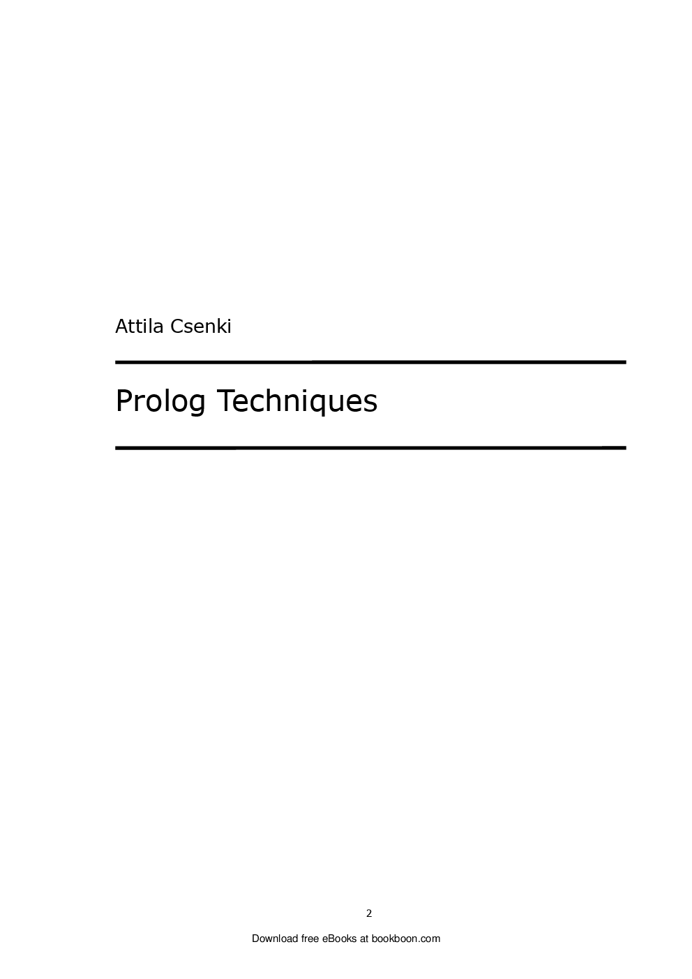 Prolog Techniques - Page 2