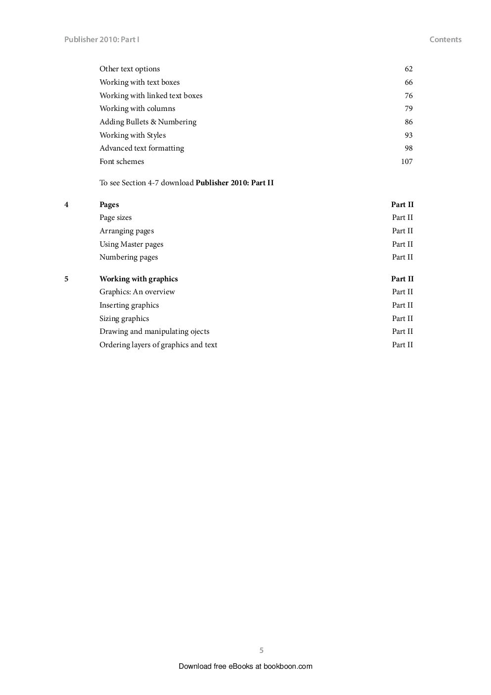 Publisher 2010 Part-I - Page 5