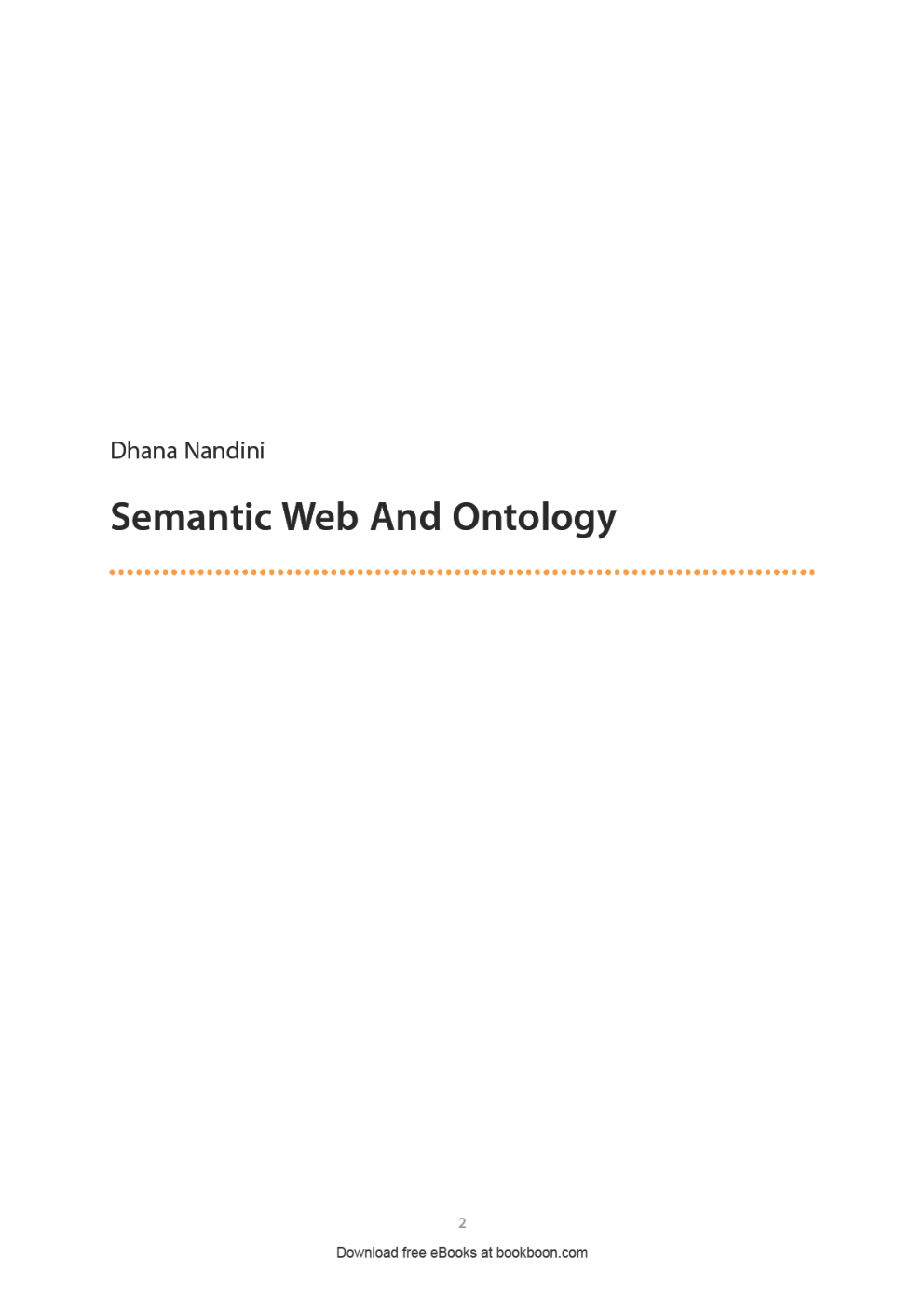 Semantic Web And Ontology - Page 2