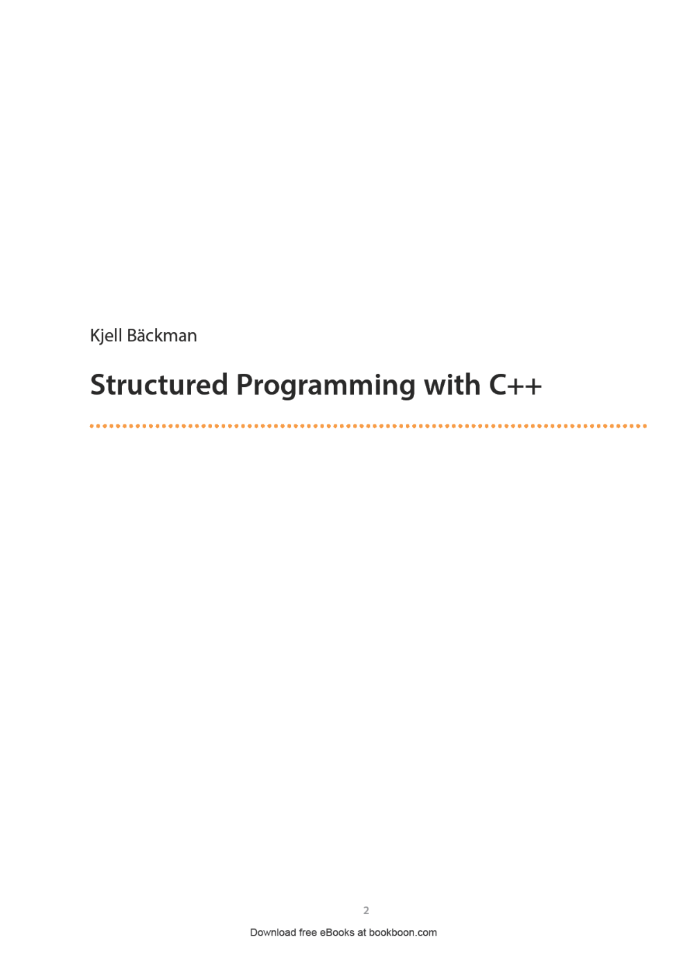 Structured Programming With C++ - Page 2