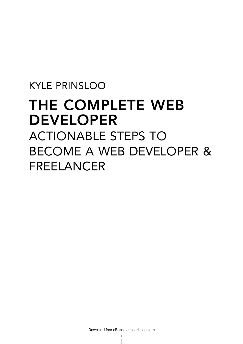 The Complete Web Developer - Page 2