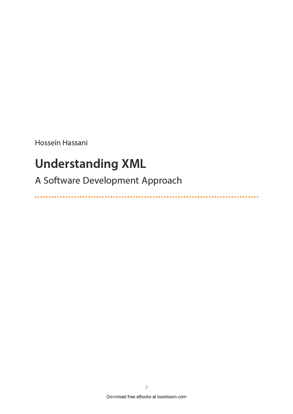 Understanding XML A Software Development Approach - Page 2