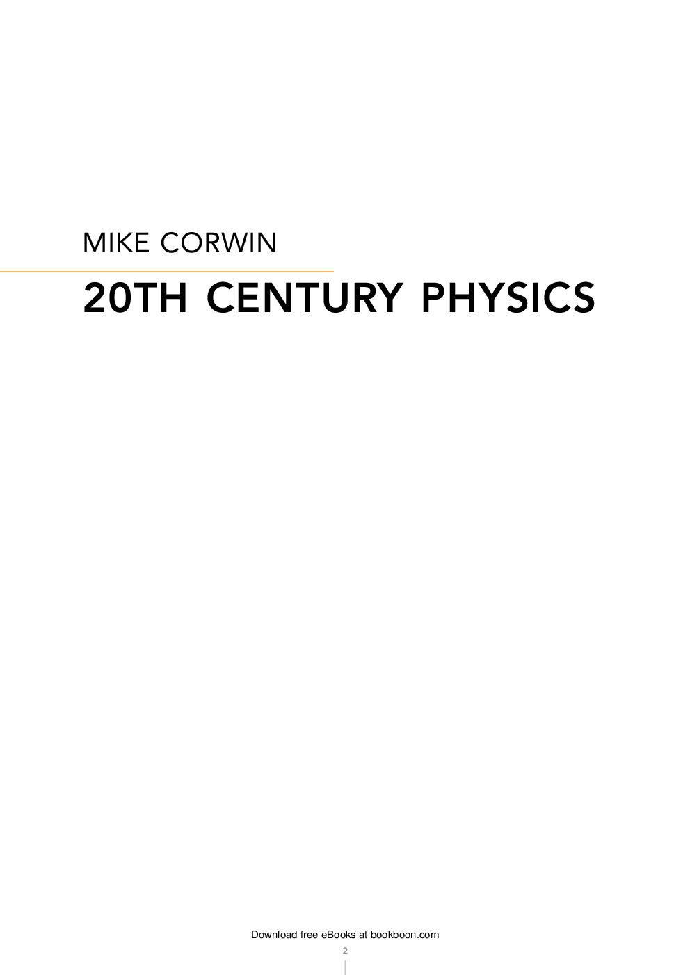 20Th Century Physics - Page 2