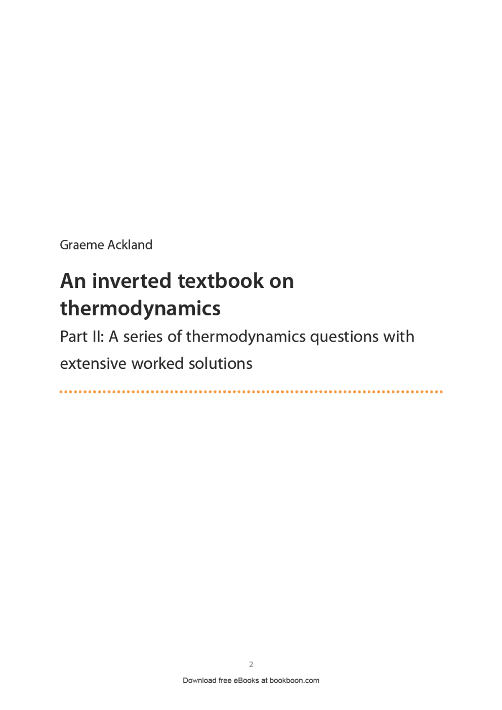 An Inverted Textbook On Thermodynamics Part II - Page 2
