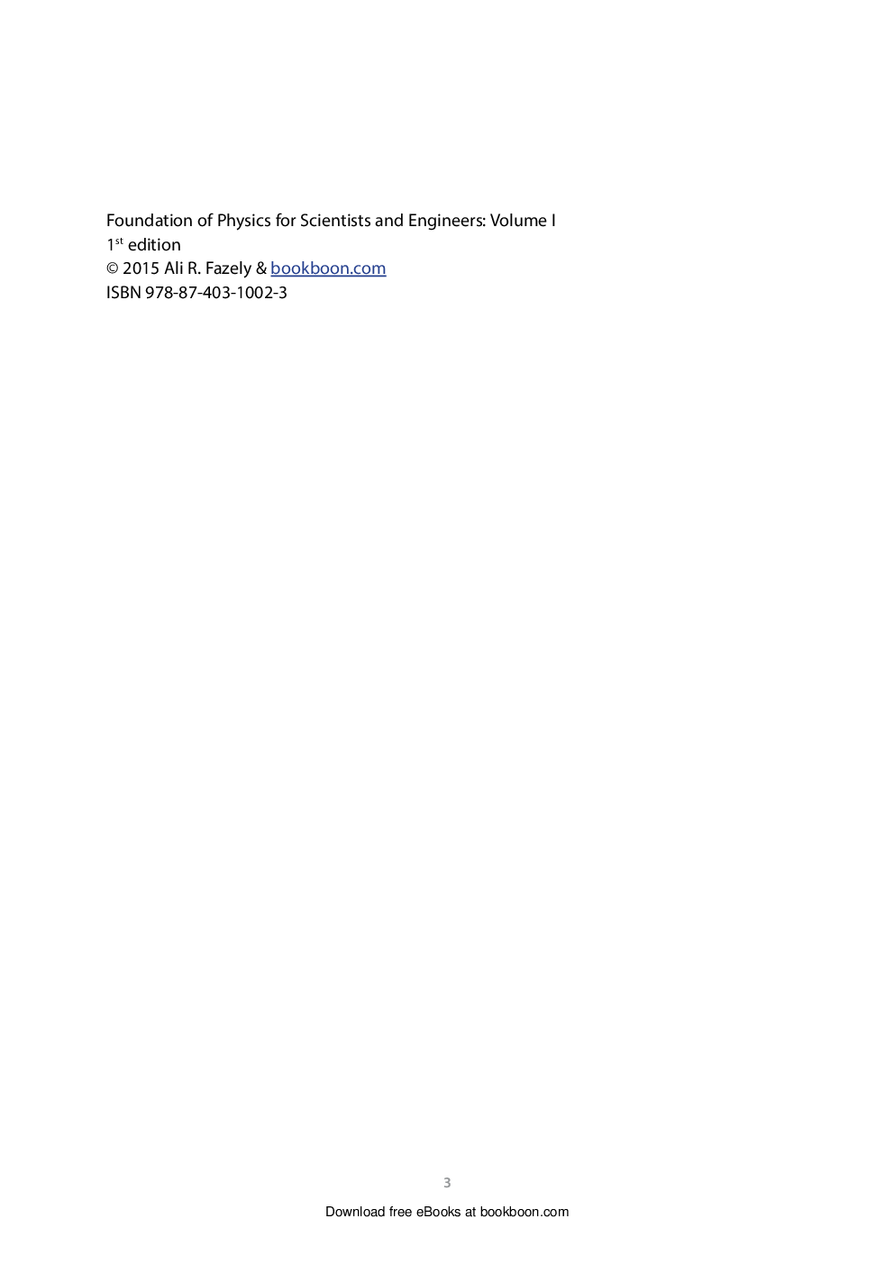 Foundation Of Physics For Scientists And Engineers - Page 3