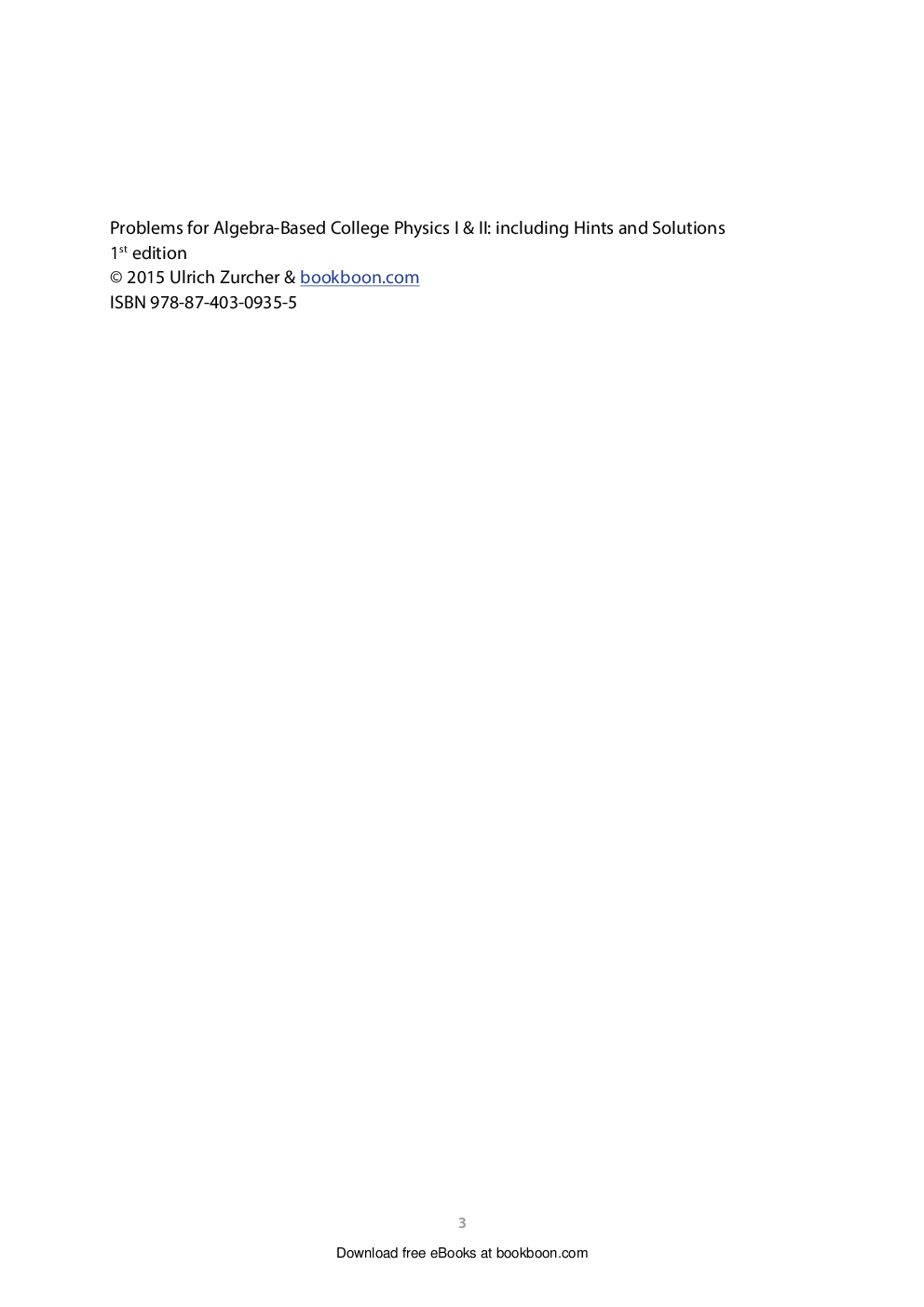 Problems For Algebra-Based College Physics I & II - Page 3