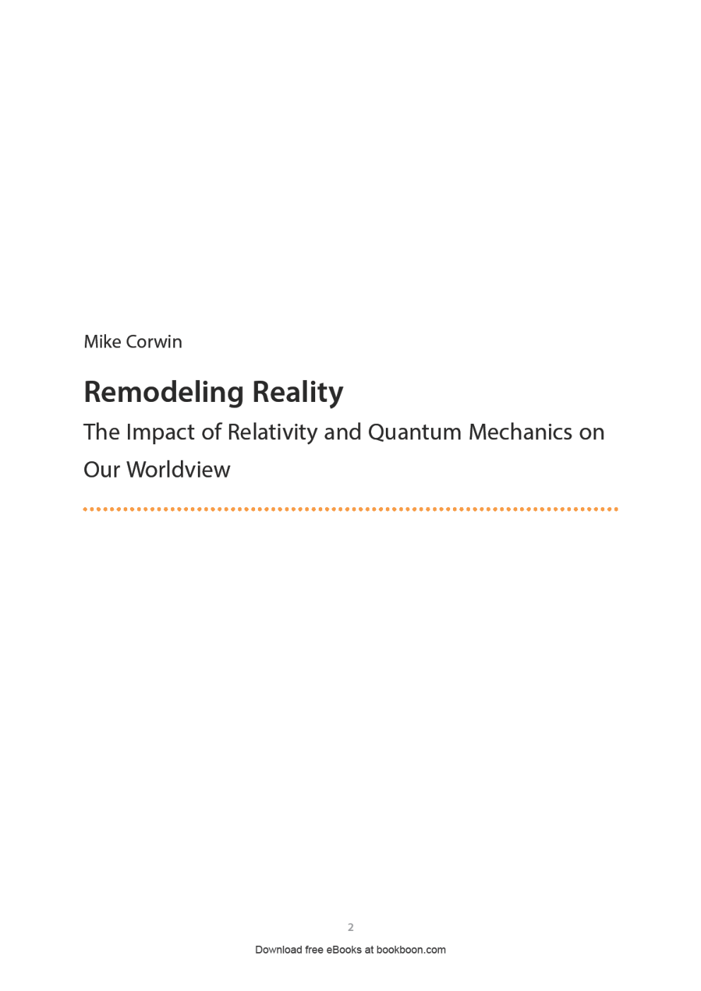 Remodeling Reality - Page 2