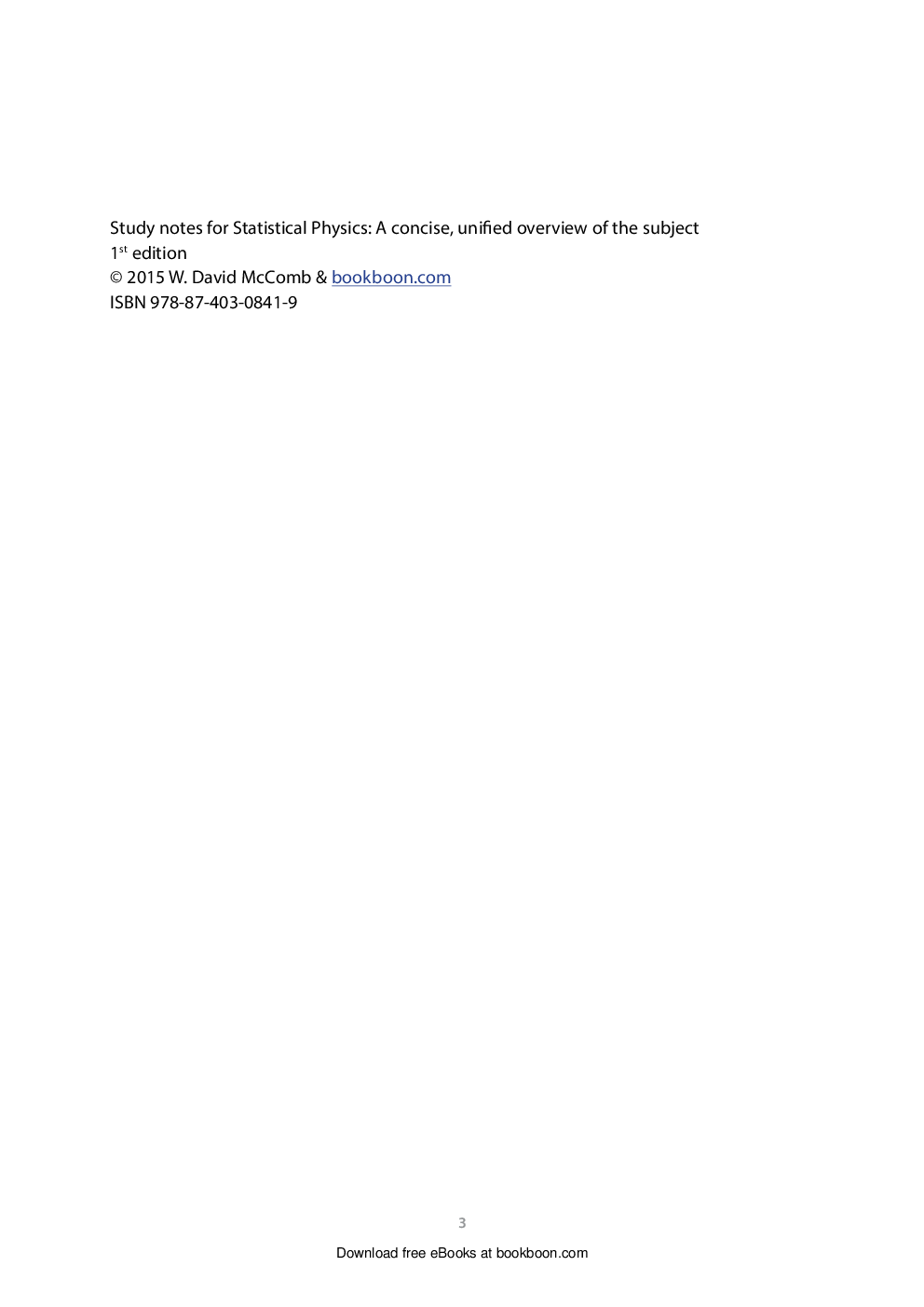 Study Notes For Statistical Physics - Page 3