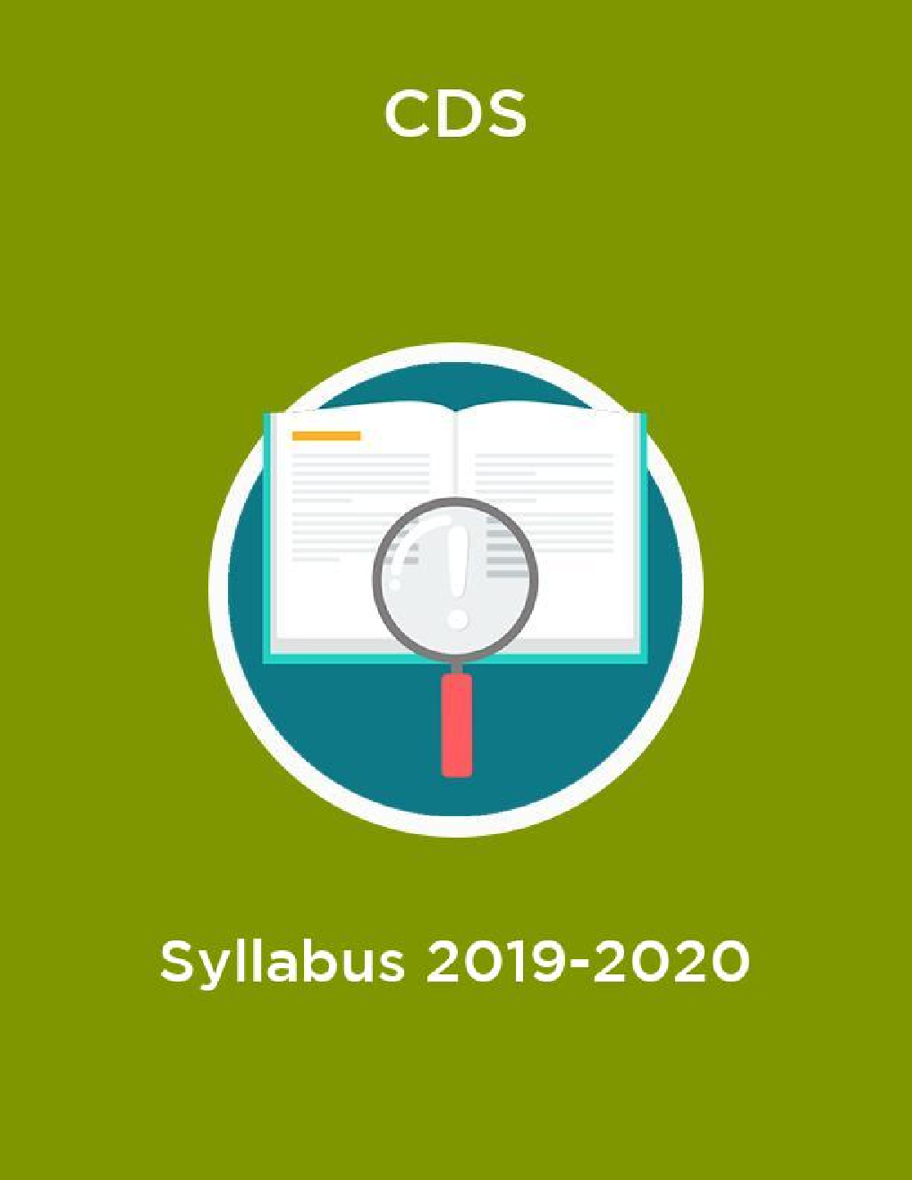 CDS Syllabus 2019-2020 - Page 1