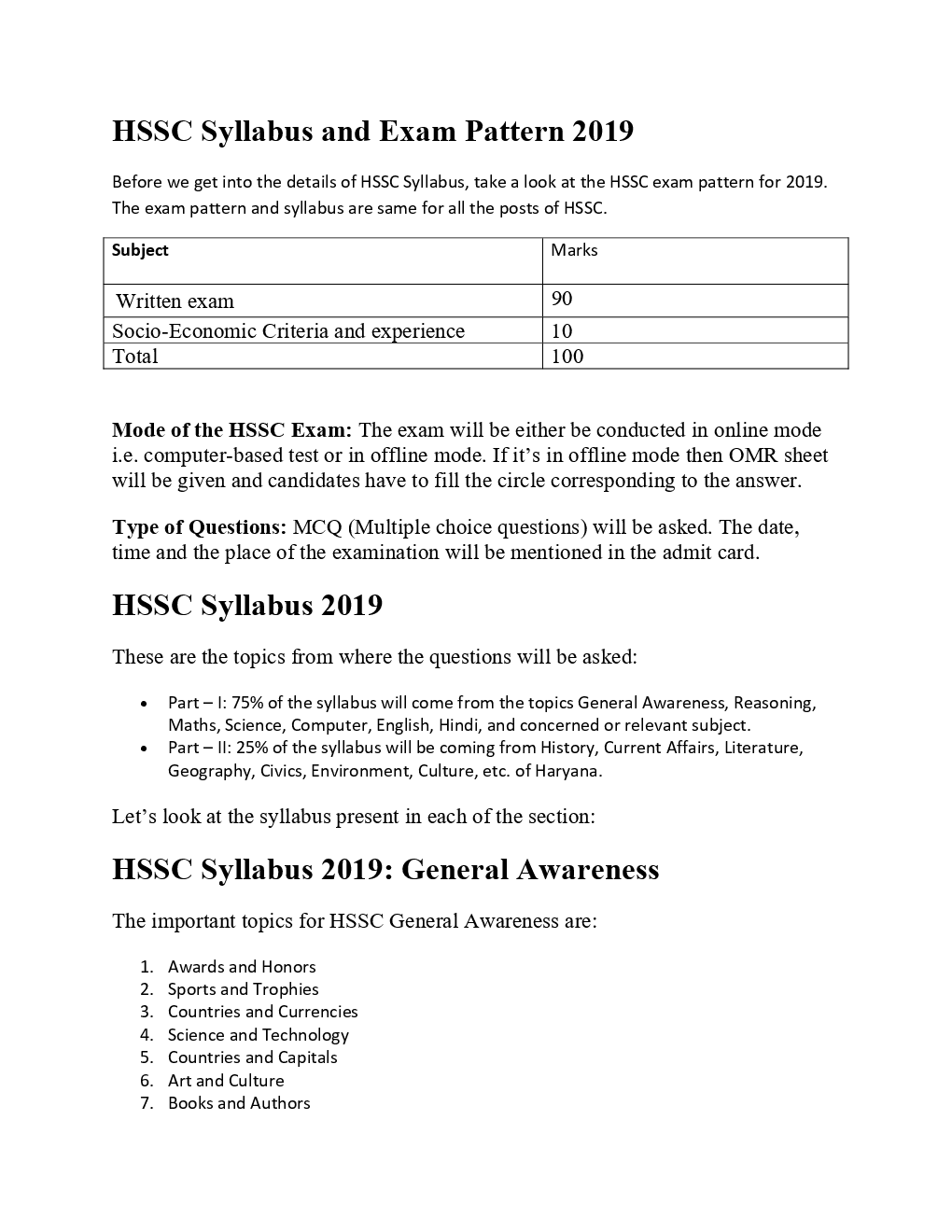 HSSC Syllabus 2019-2020 - Page 2