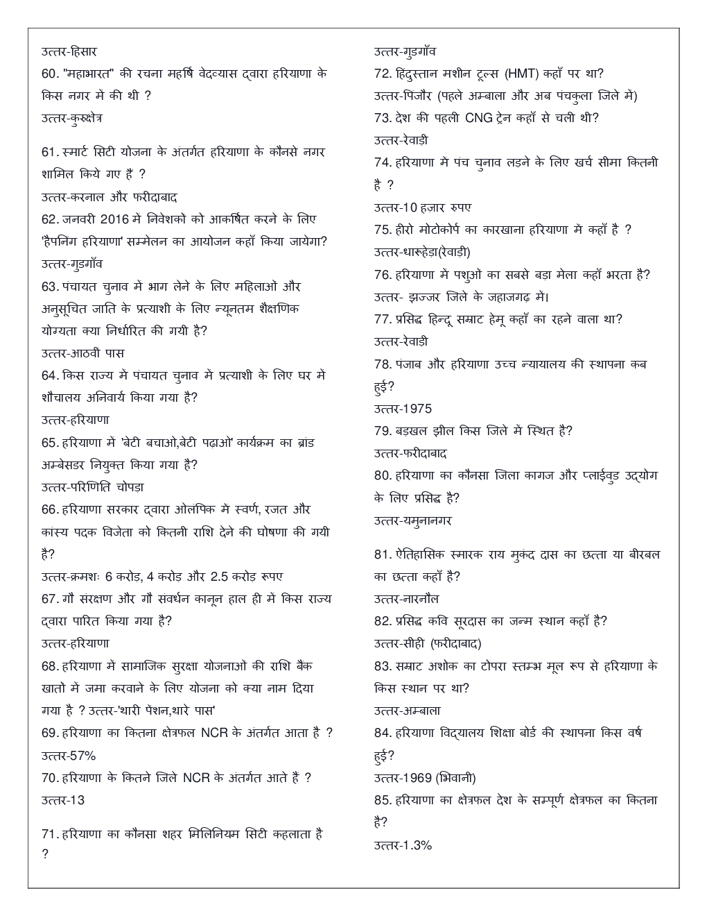 General Knowledge For HSSC Exam - Page 4