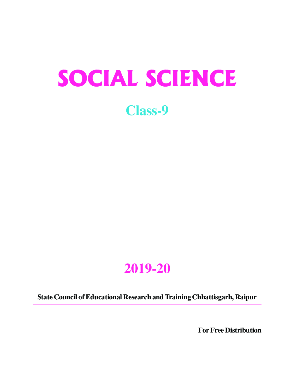 CBSE Social Science Textbook For Class-9 (2019-2020) - Page 2