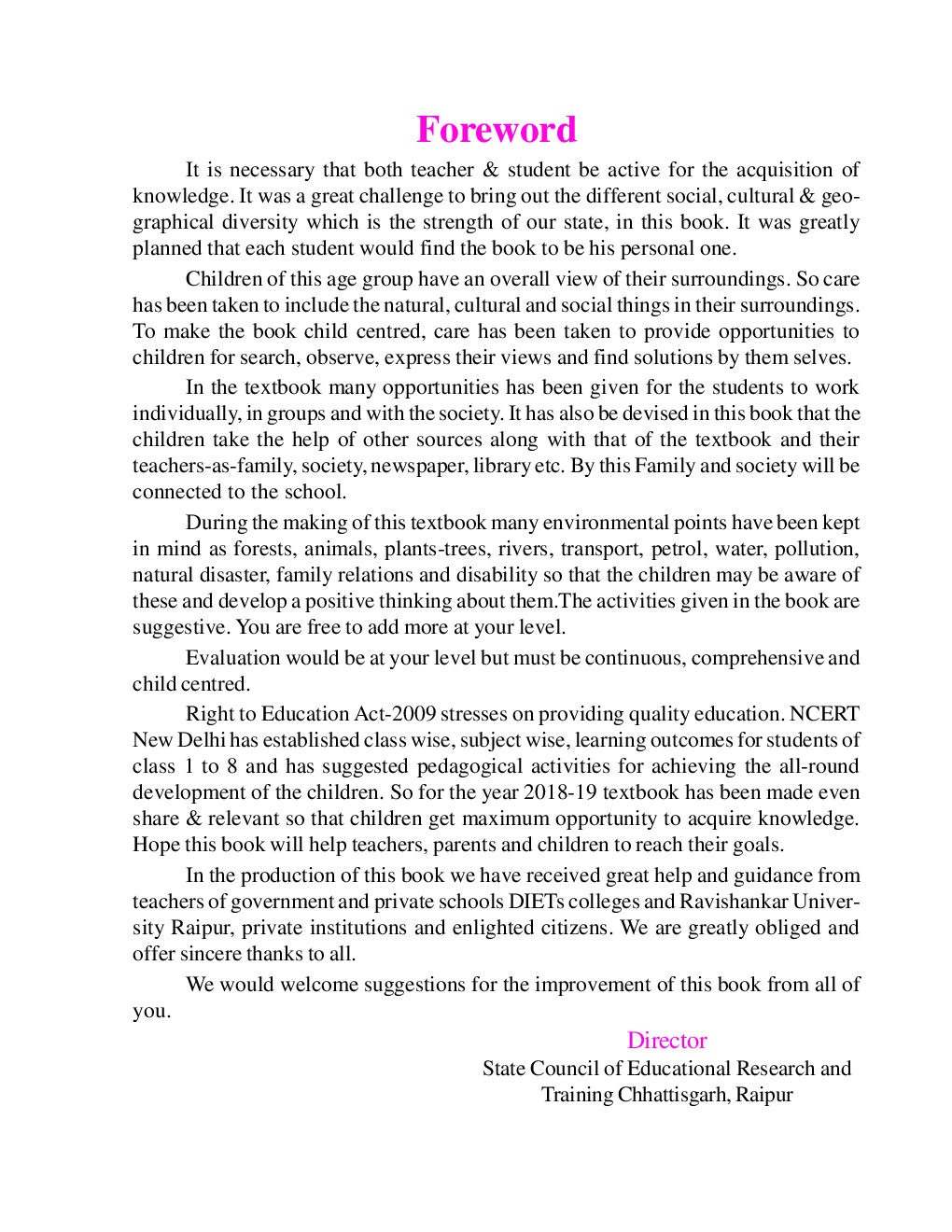 CGBSE Environmental Studies Textbook For Class-3 (2019-2020) - Page 4