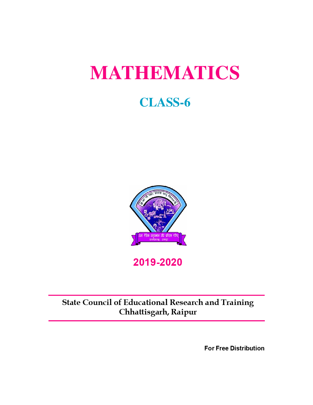 CGBSE Mathemaitics Textbook For Class-6 (2019-2020) - Page 2