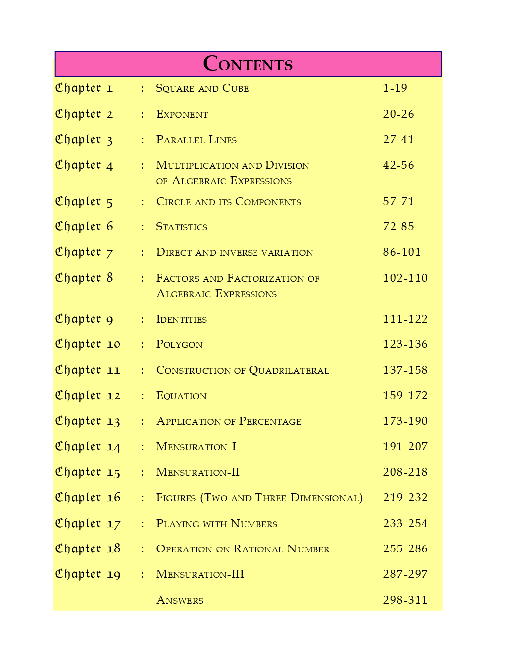 CGBSE Mathemaitics Textbook For Class-8 (2019-2020) - Page 5