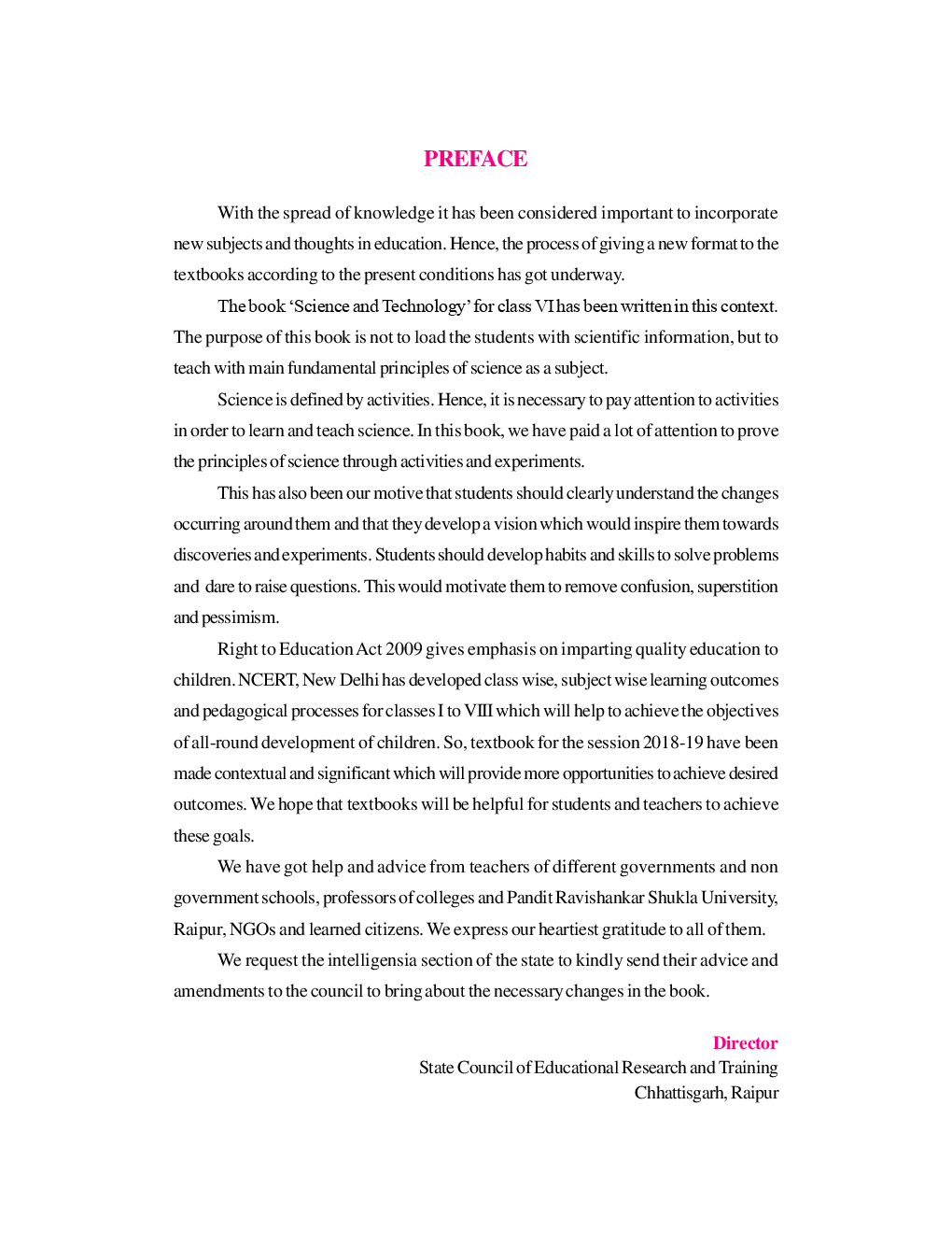 CGBSE Science And Technology Textbook For Class-6 (2019-2020) - Page 4