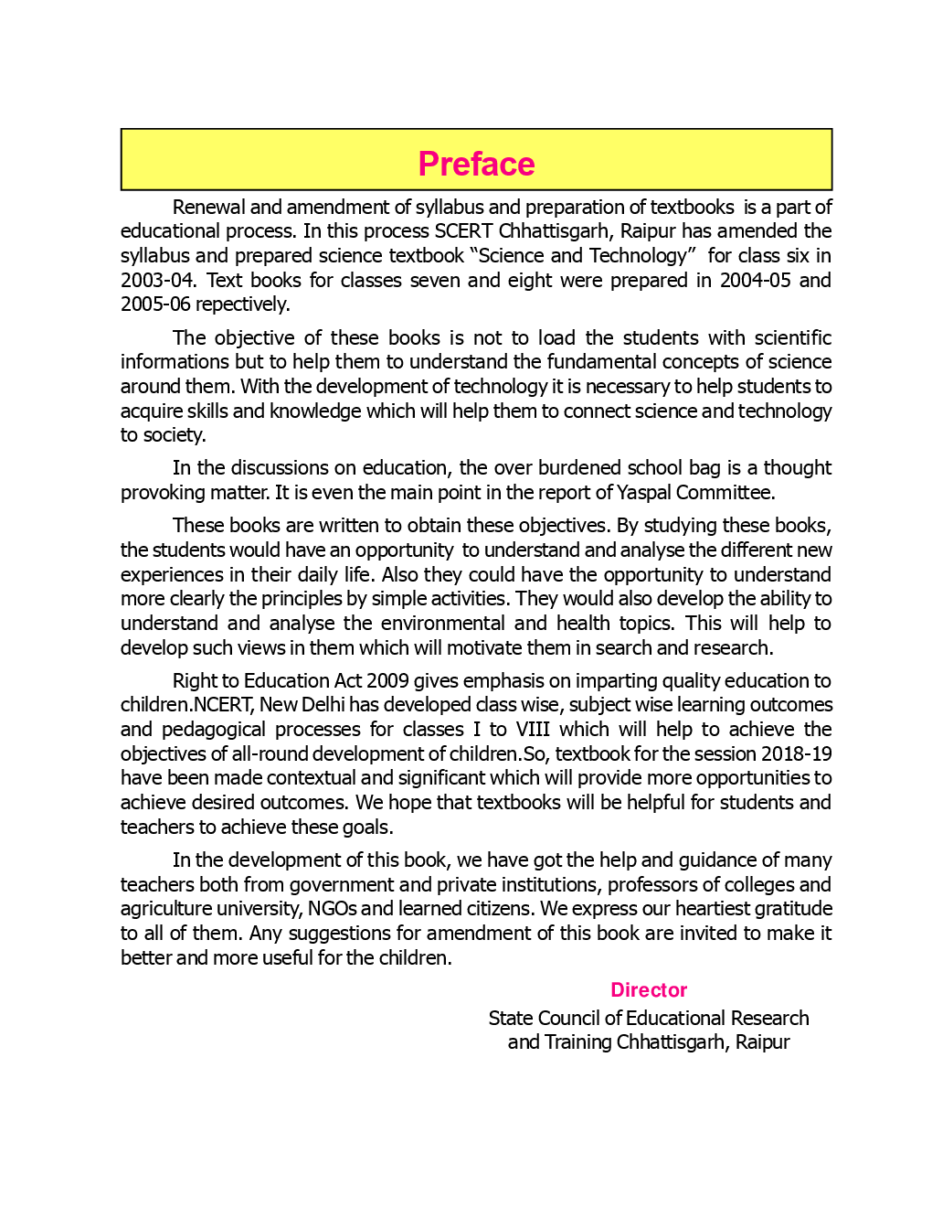 CGBSE Science And Technology Textbook For Class-8 (2019-2020) - Page 4