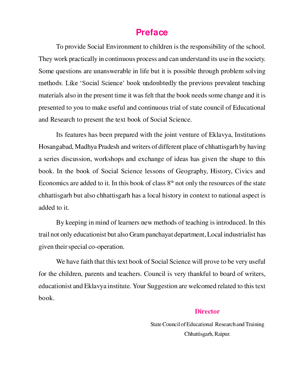 CGBSE Social Science Part-1 (History & Civics) Textbook For Class-8 (2019-2020) - Page 4