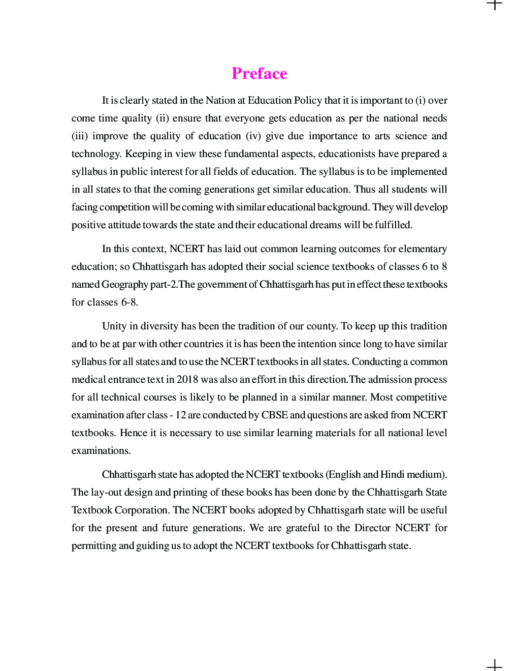 CGBSE Social Science Part-2 (Geography) Textbook For Class-8 (2019-2020) - Page 4